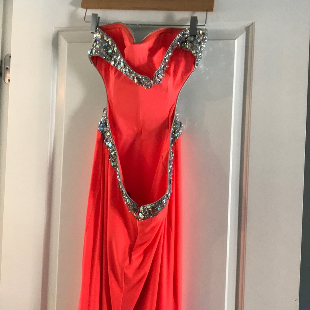 Pink Rhinestone prom dress - Picture 6 of 6